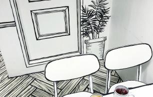 تصميم هذا المقهى سيجعلك تشعر وكأنك جالس في الكرتون